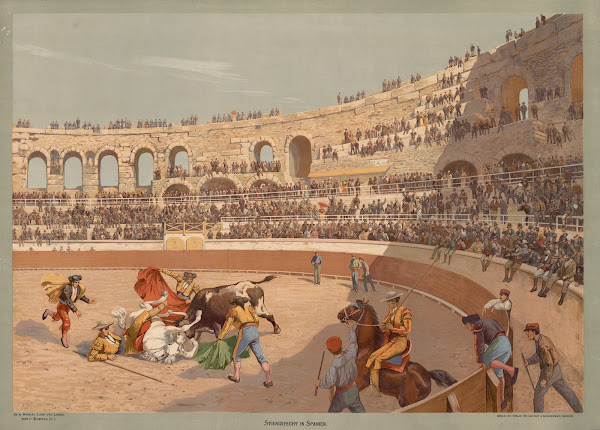 Europa  Stiergefecht in Spanien 1907