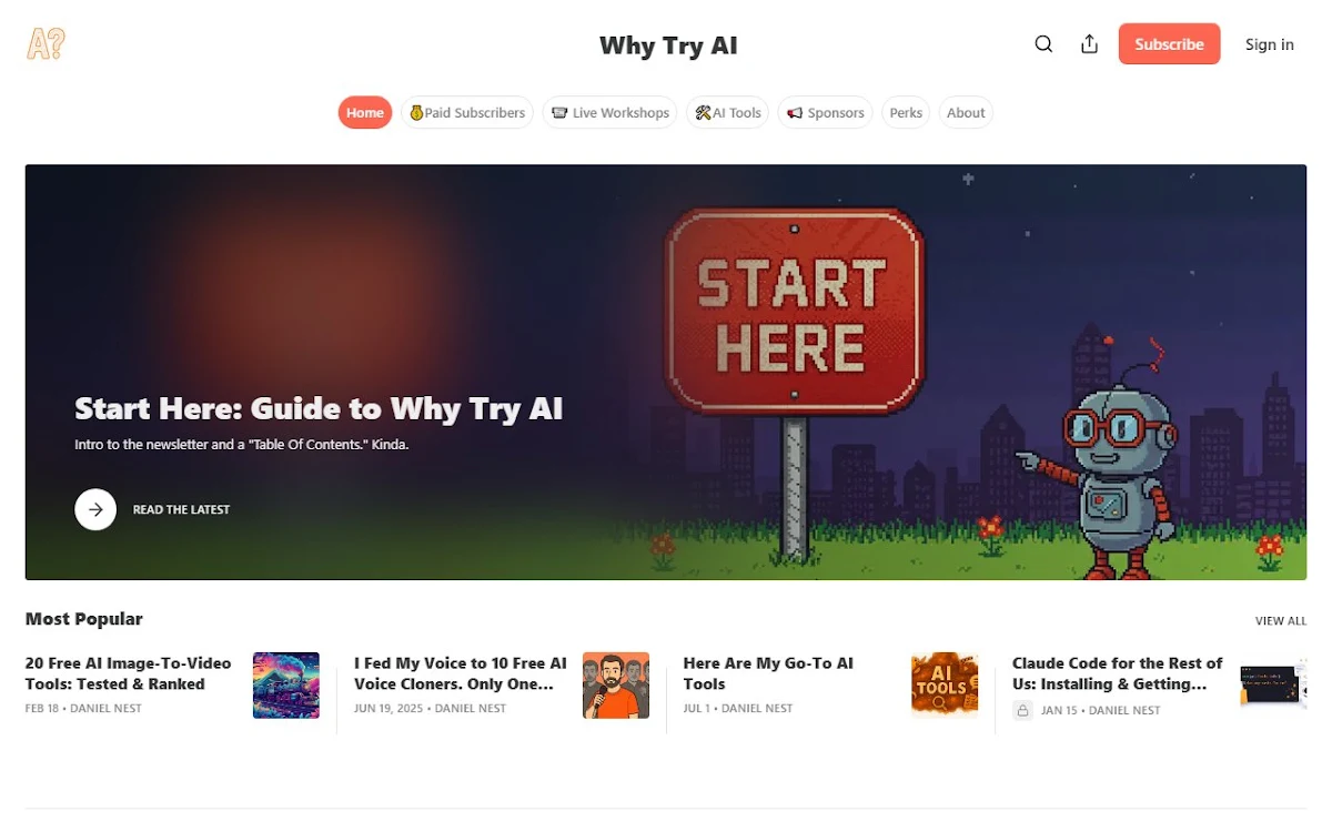 Captura de Why Try AI