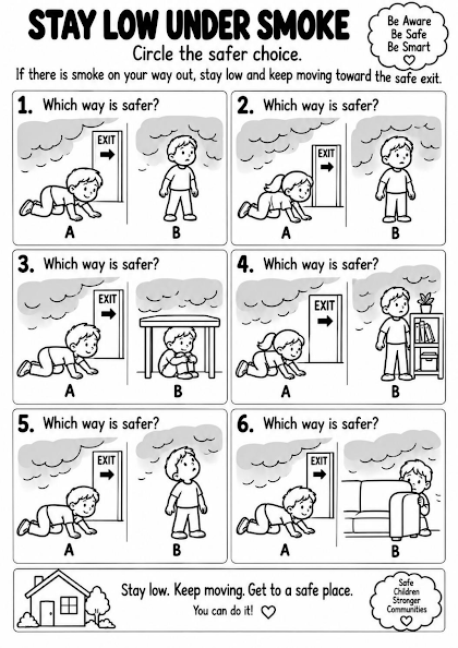Stay Low Under Smoke Worksheet