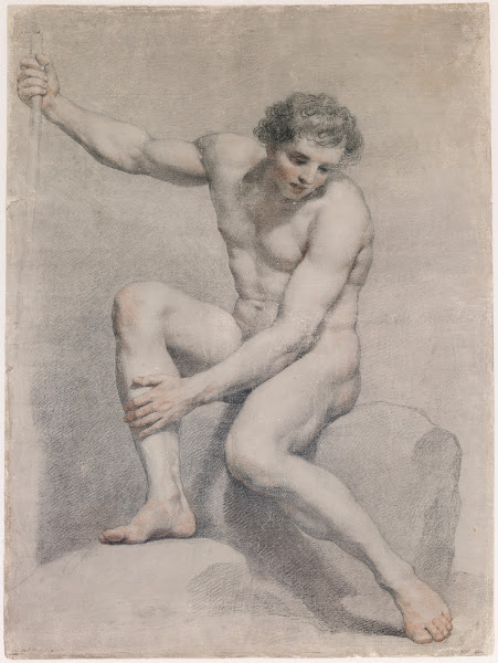 A Seated Male Nude c1760