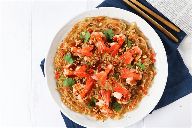 Tôm Hấp Miến