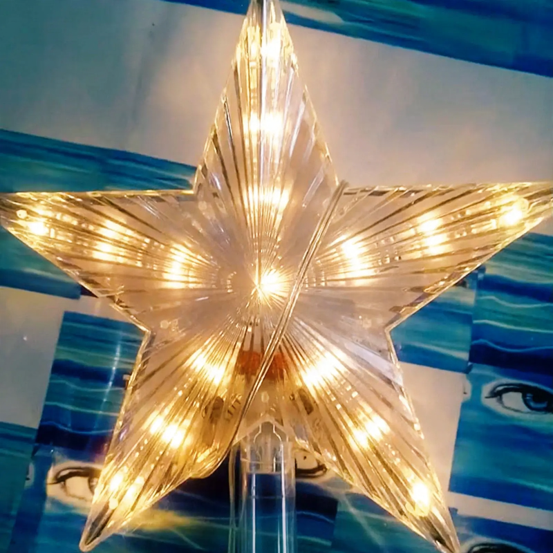 LED Christmas Tree Top Star for Indoor and Outdoor Use