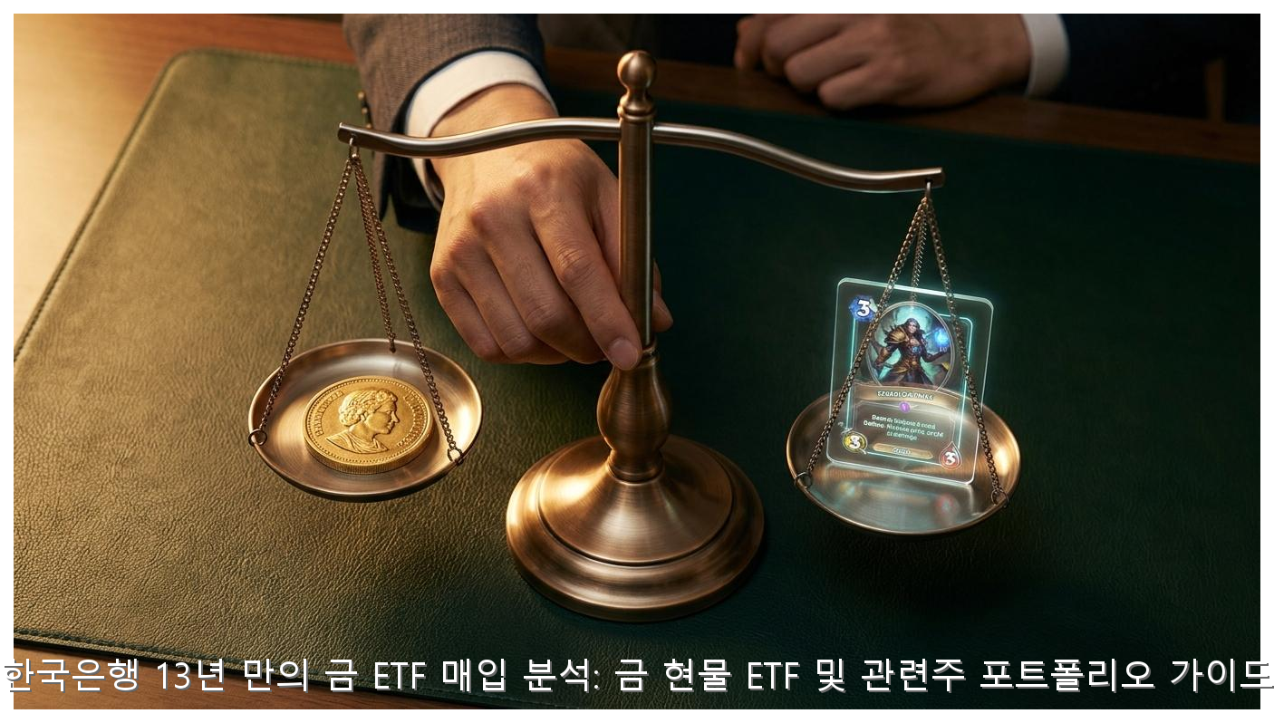 한국은행 13년 만의 금 ETF 매입 분석: 금 현물 ETF 및 관련주 포트폴리오 가이드 핵심 안내 및 분석 인포그래픽 (3)
