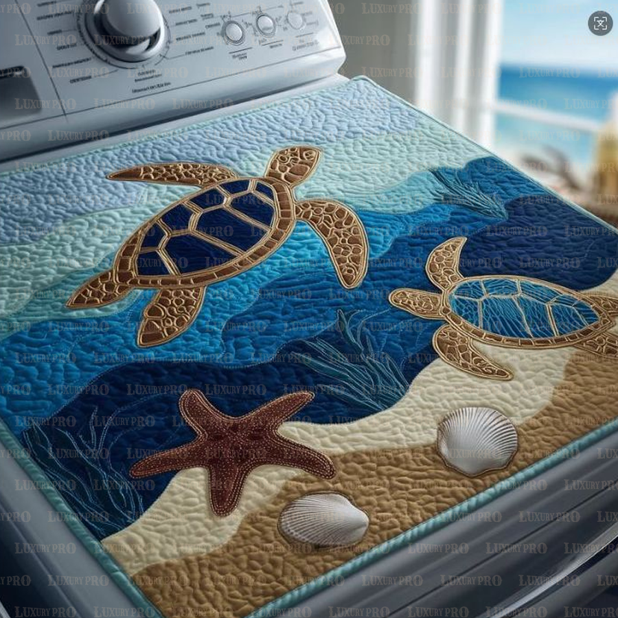 Free-Stitch Washing Machine Cover [Colored Edge]