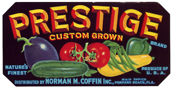 Prestige Brand Produce Label 1930 1950