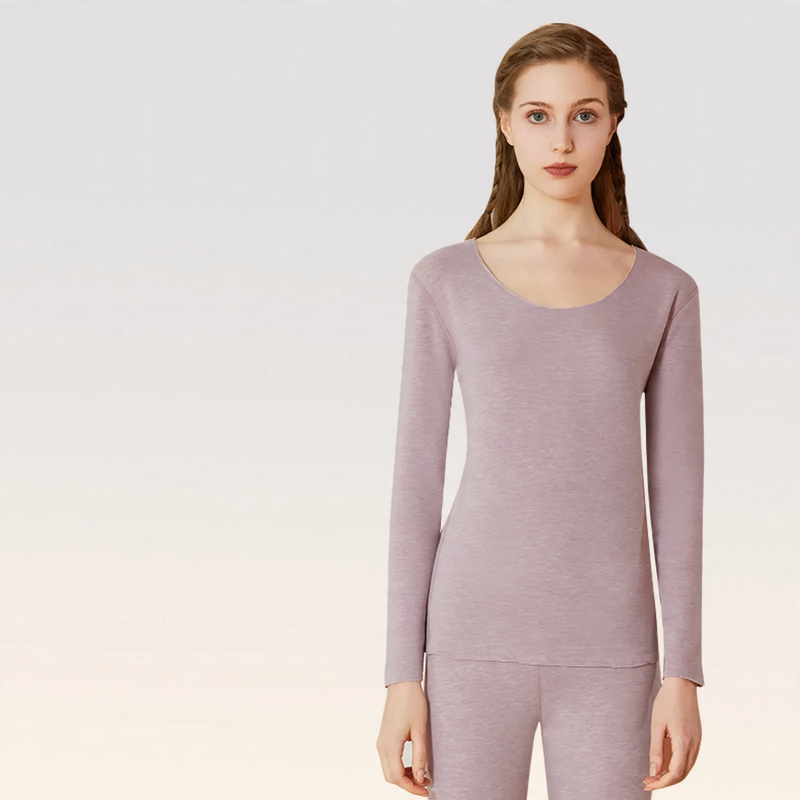 Warming thermal underwear set made of cashmere and silk