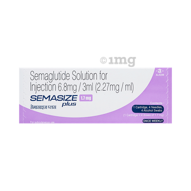 Semasize Plus 1.7mg Solution for Injection (1 Cartridge, 4 Needle, 4 Alcohol Swab) box of 1 injection