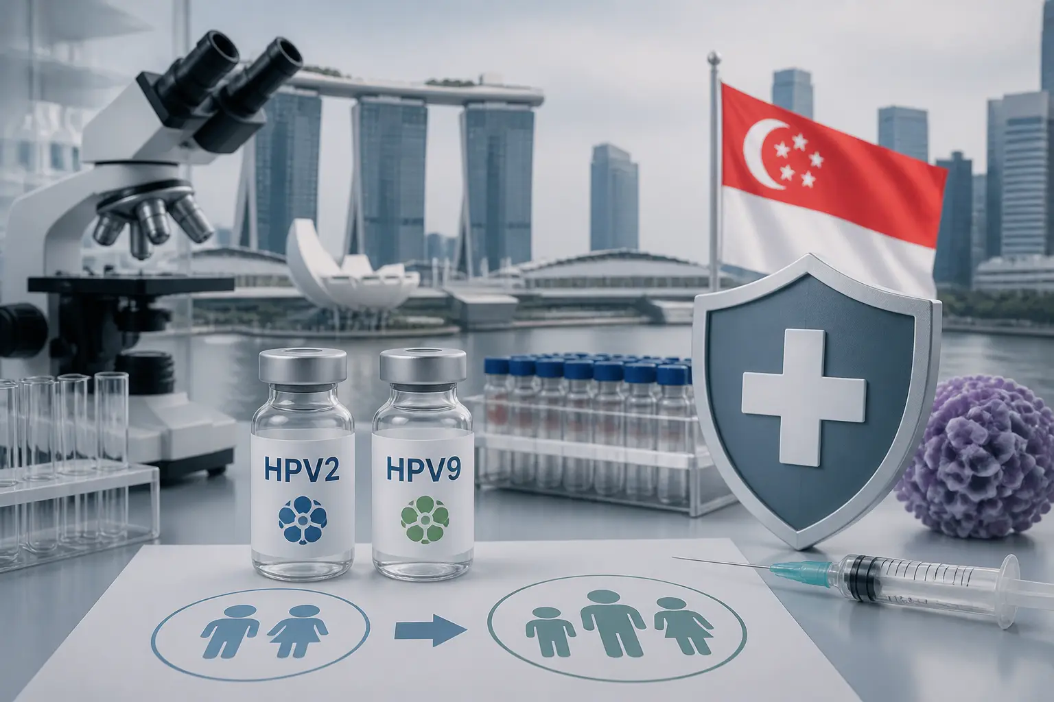 Editorial image for HPV9 vaccine to replace HPV2 in Singapore's national immunisation schedules from 2027
