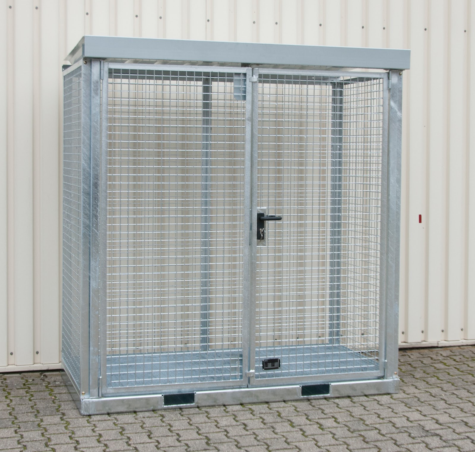 Gasflessen-container GFC-E/G M1, vuurverzinkt