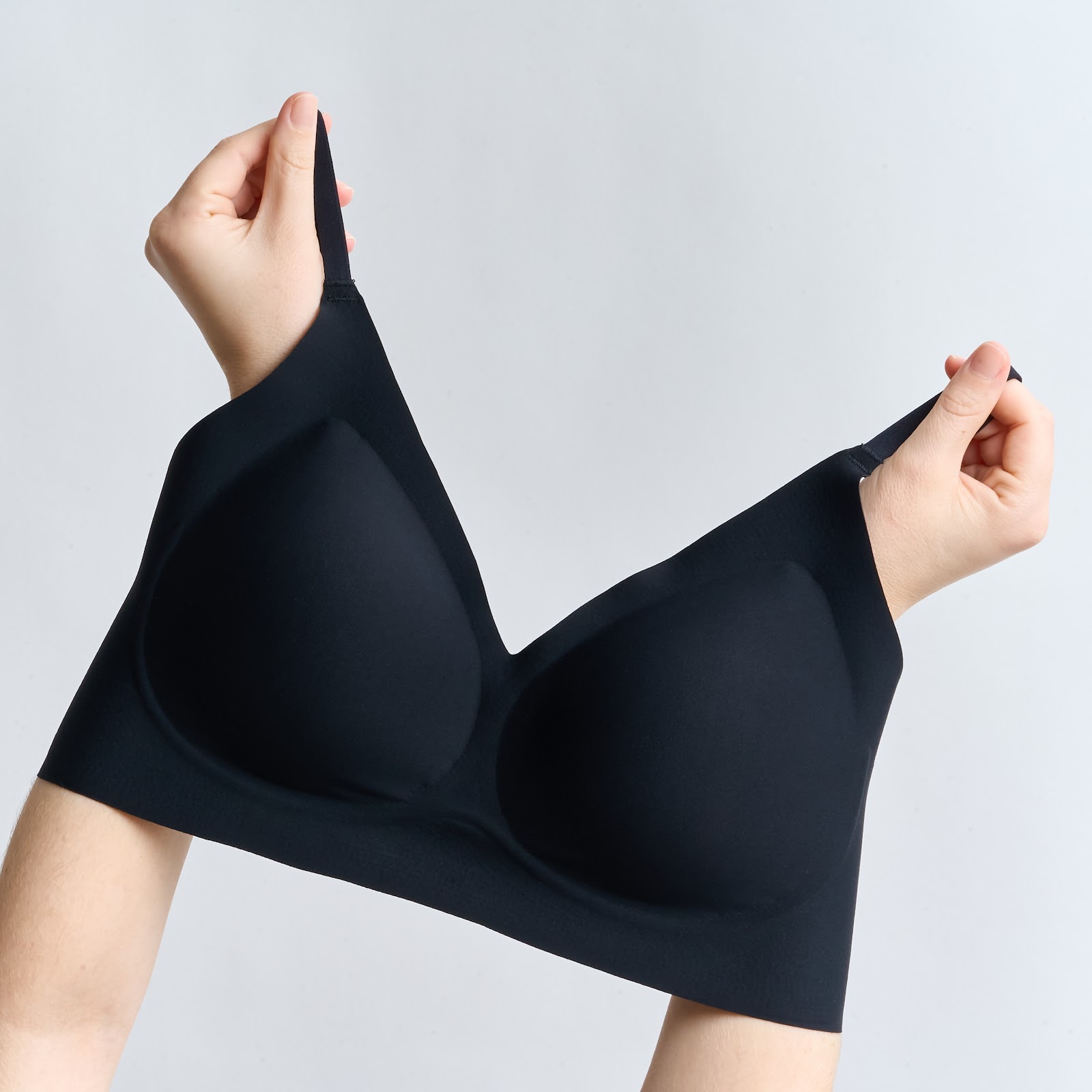 The fabric stretched by hand