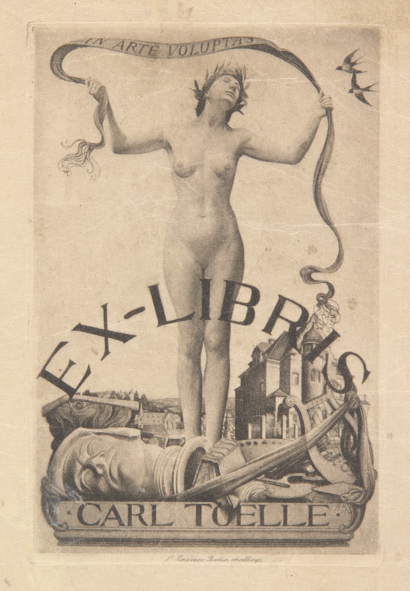 Ekslibris Carl Toelle 1899 1900