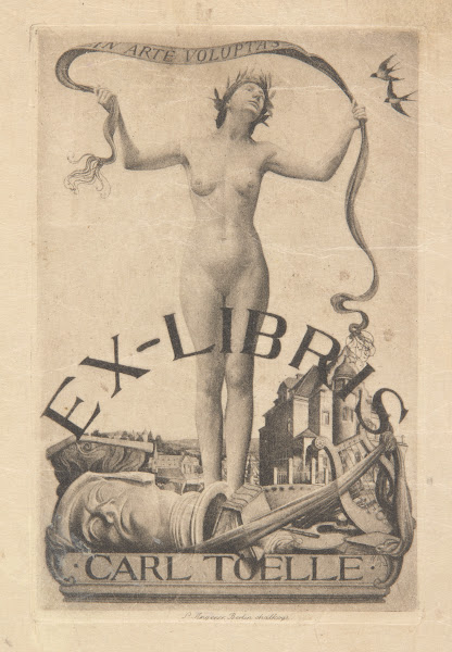 Ekslibris Carl Toelle 1899 1900