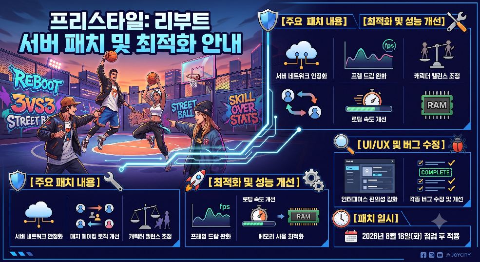 프리스타일 리부트 패치 및 최적화 안내