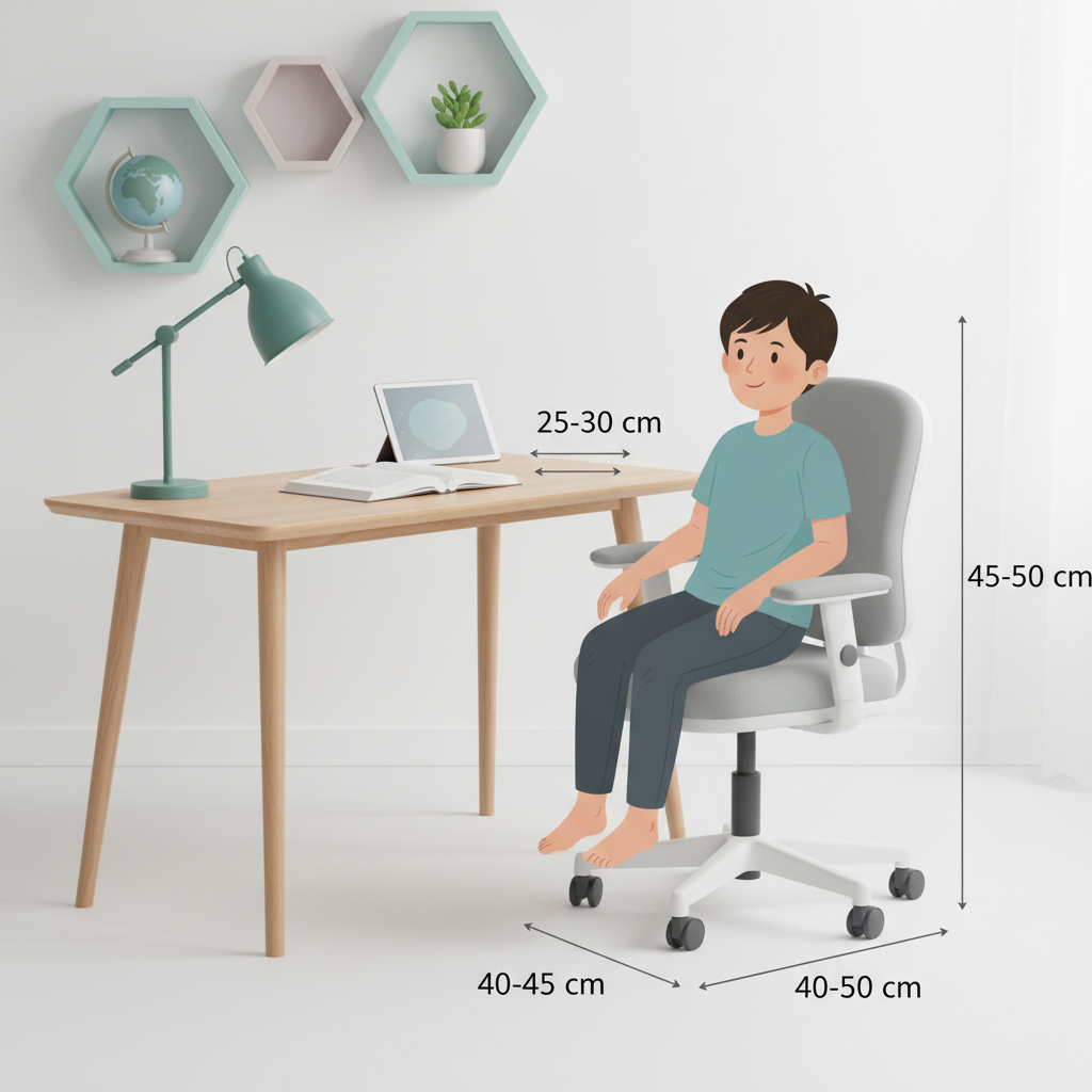 ukuran-kursi-belajar-ergonomis
