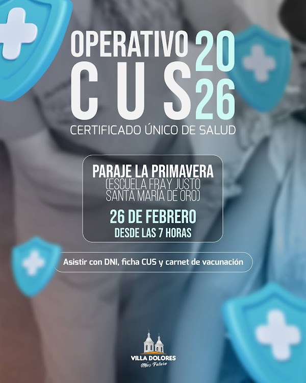 Operativo CUS 2026 Certificado Único de Salud