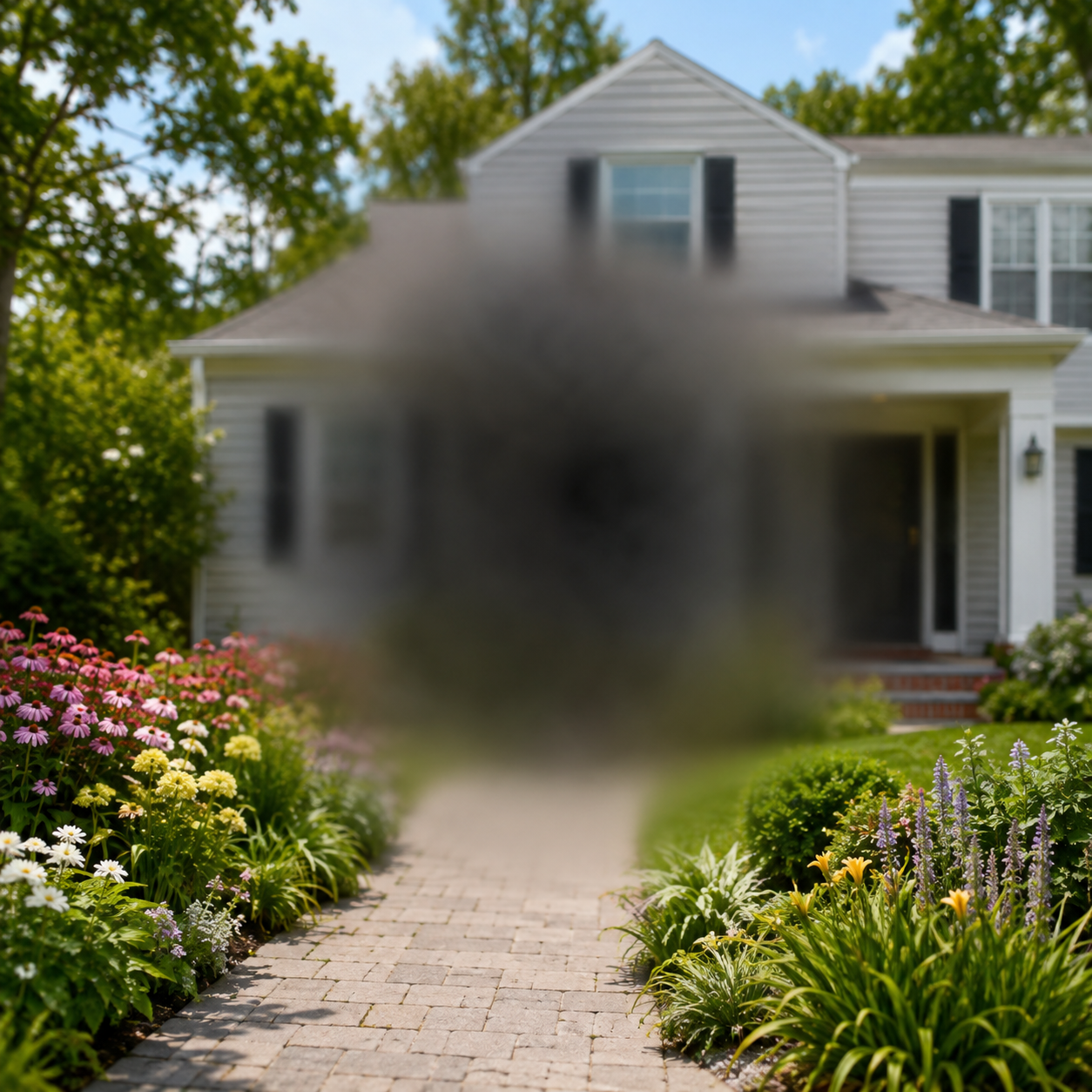 Visual cue — blurred and distorted central vision caused by macular swelling