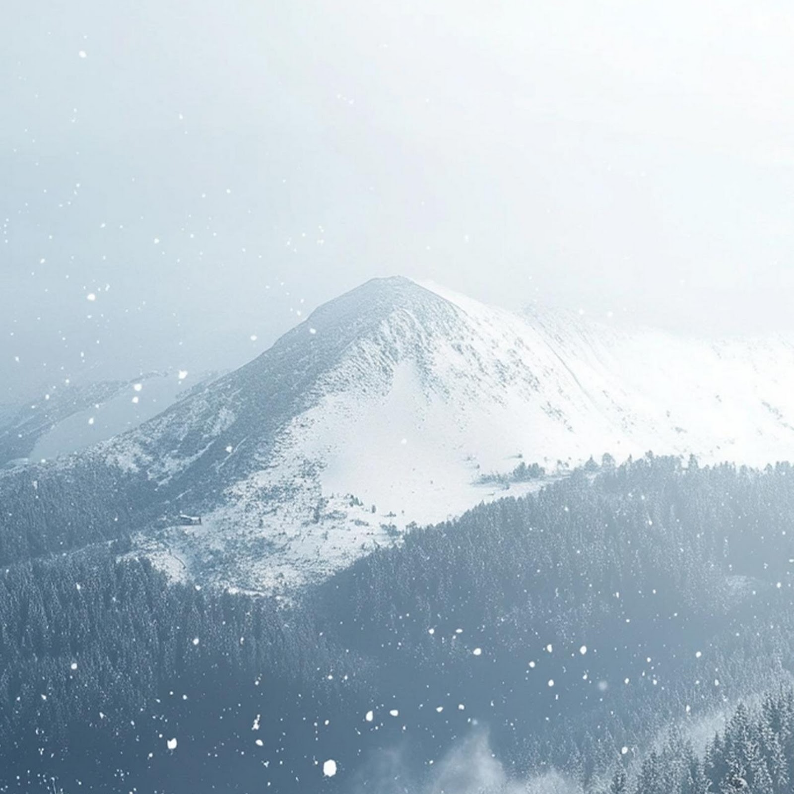 Download Snowy Winter Mountain Landscape Full HD iPhone