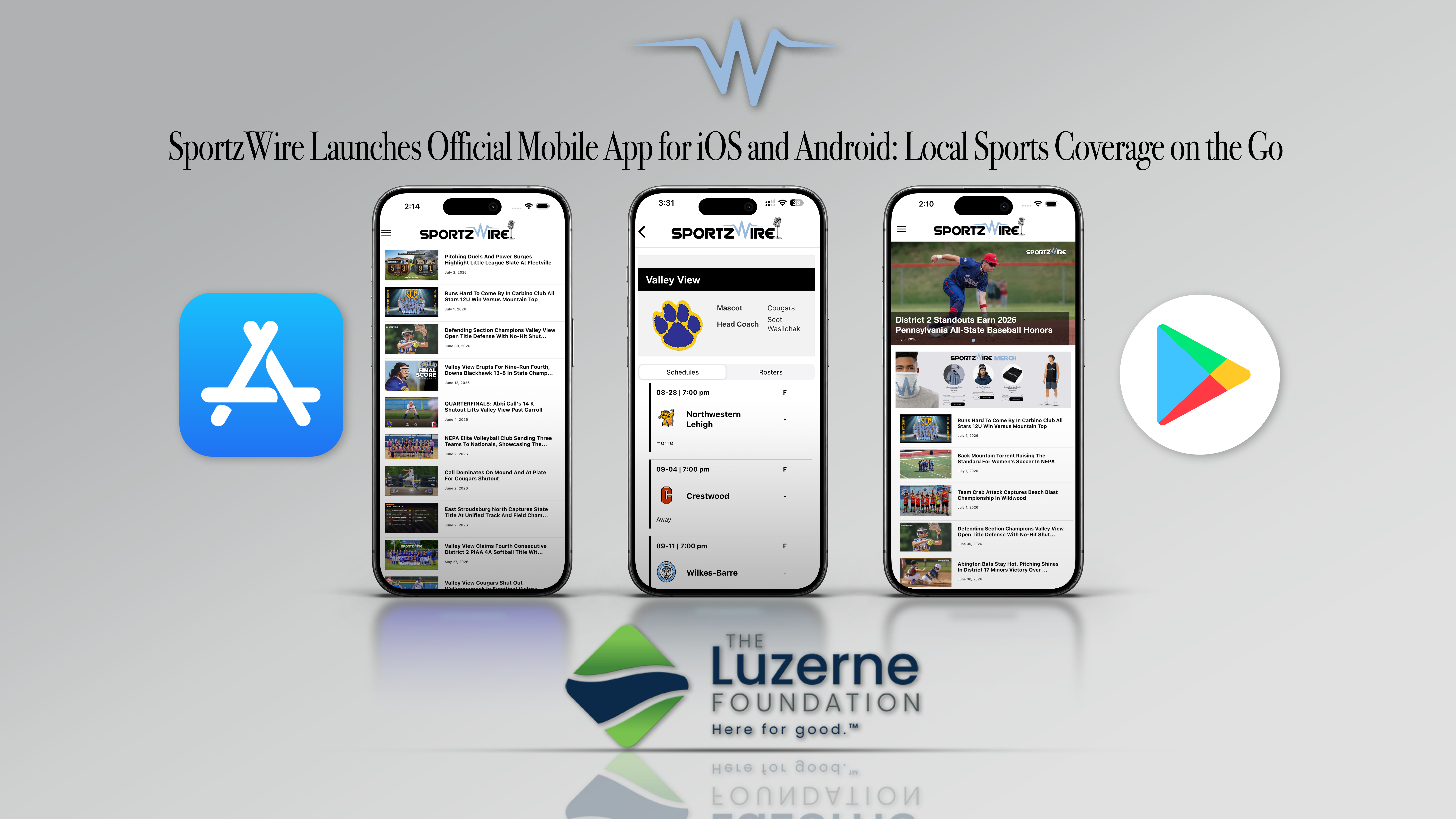 SportzWire Announces Launch of Free Mobile App and Community Impact Fund for Northeastern Pennsylvania