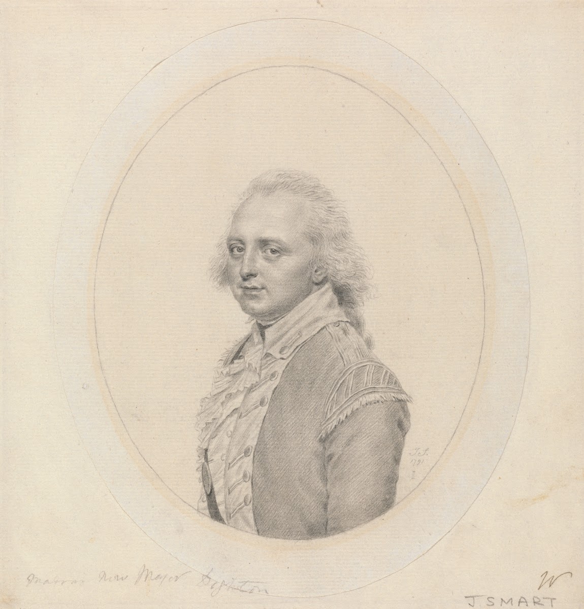 Portrait of Lt John Dighton 1791