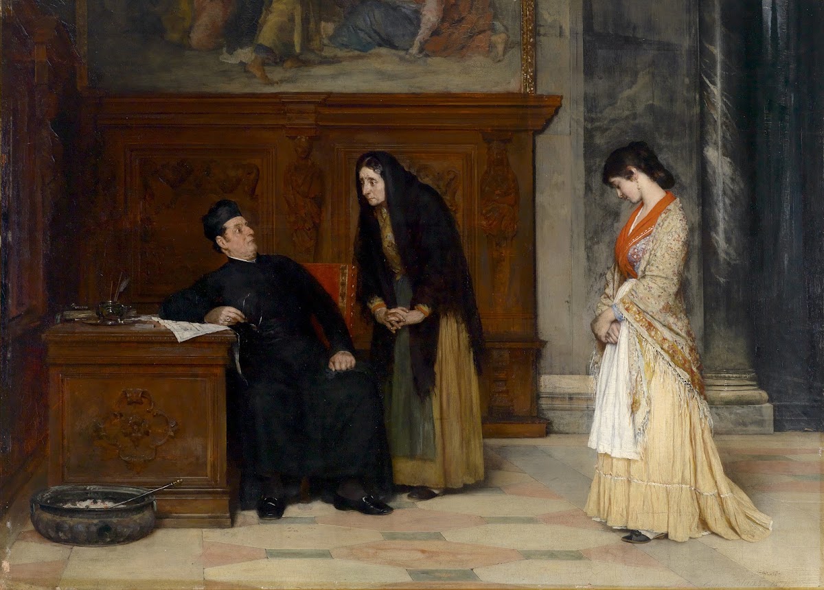 In the Sacristy 1877