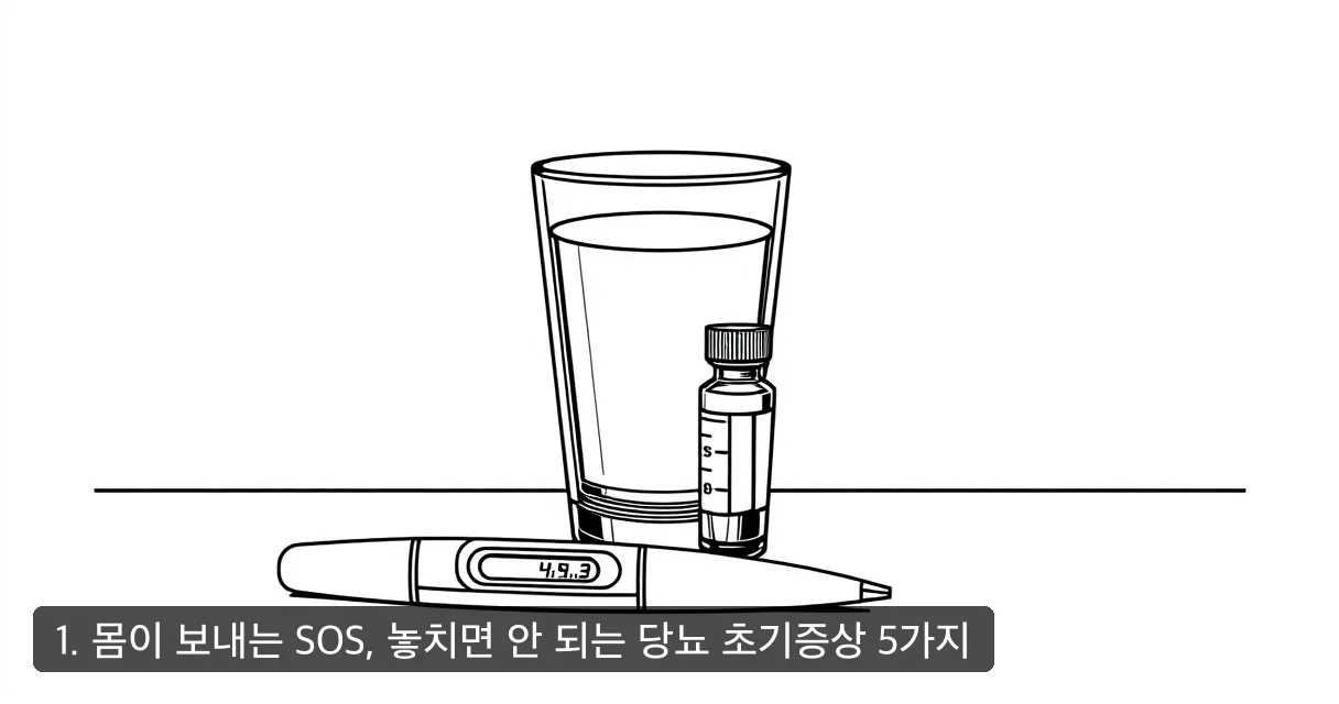 1. 몸이 보내는 SOS, 놓치면 안 되는 당뇨 초기증상 5가지
