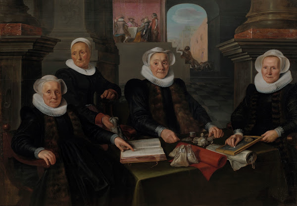 Three Regentesses and the House Mother of the Amsterdam Lepers Asylum 1624