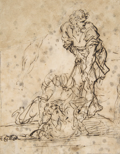 Studies for a Figure Lifted from a Grave or Pit by Cords 161573