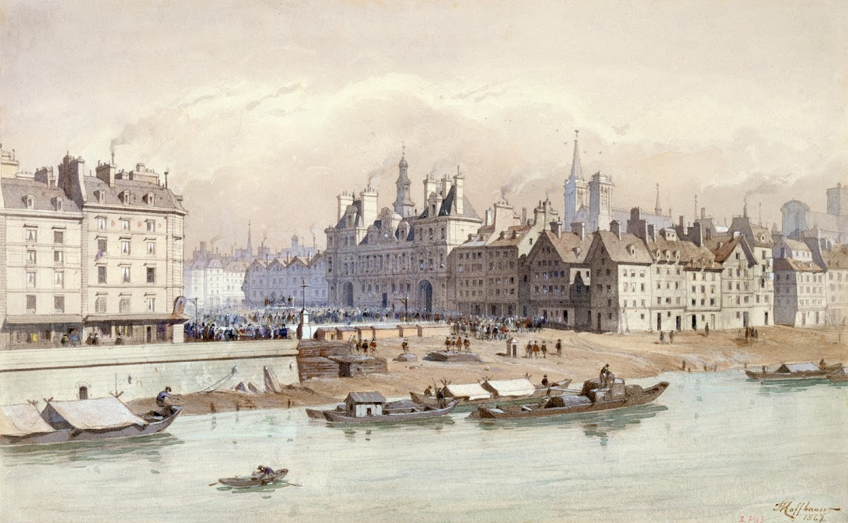 Place de Grève et lHôtel de Ville en 1740 1915 1945