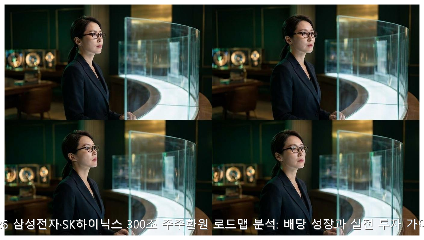 2026 삼성전자·SK하이닉스 300조 주주환원 로드맵 분석: 배당 성장과 실전 투자 가이드 핵심 안내 및 분석 인포그래픽 (6)