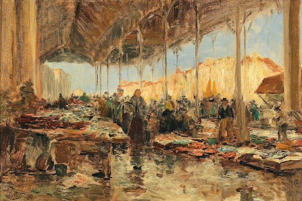 The Fish Market In Venice