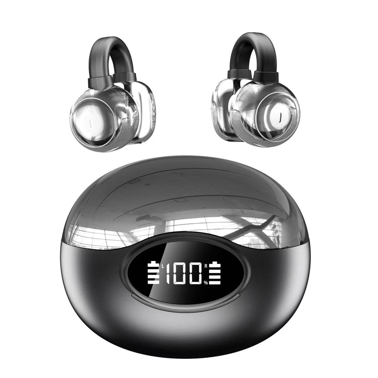 Ear-clip Bluetooth headphones for sports and activity