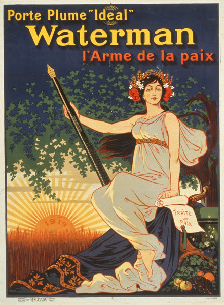Porte plume Ideal Waterman larme de la paix 1919