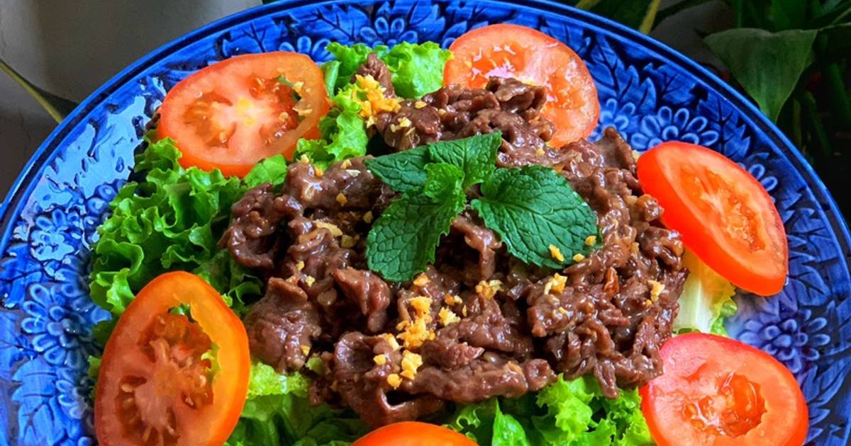 Xà Lách Trộn Thịt Bò