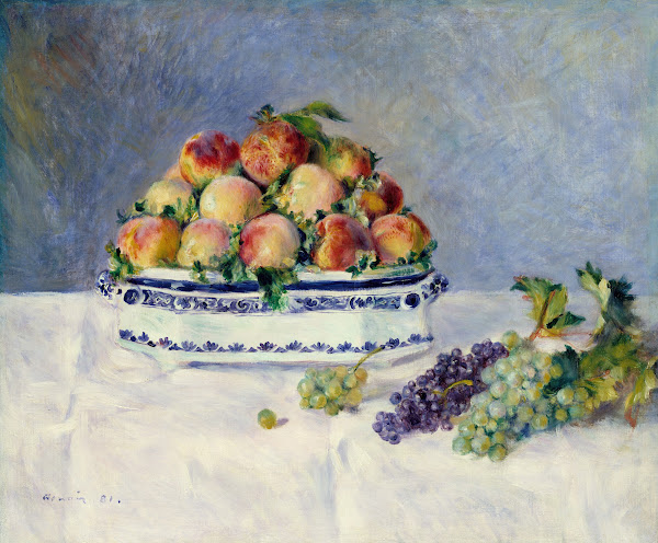 Still Life with Peaches and Grapes 1881
