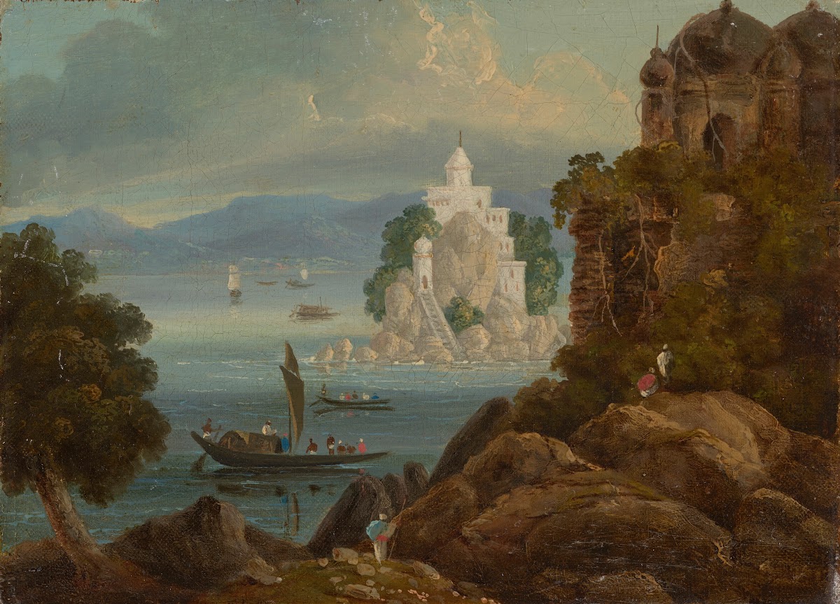 The rock at Jahangira on the Ganges