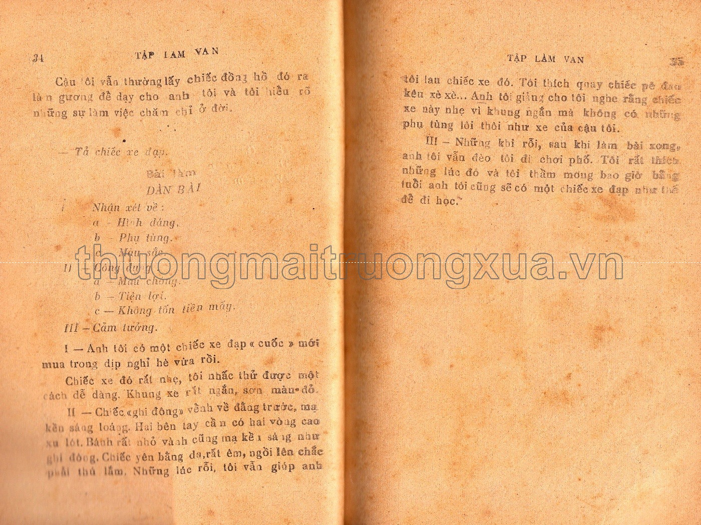 Tập làm văn lớp ba và lớp nhì (1953) - Trang 54