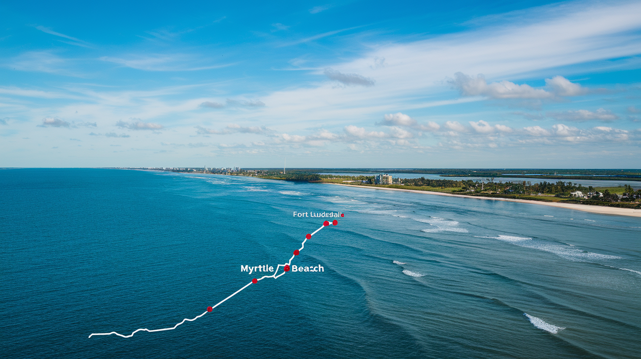 How Far Is Fort Lauderdale From Myrtle Beach?
