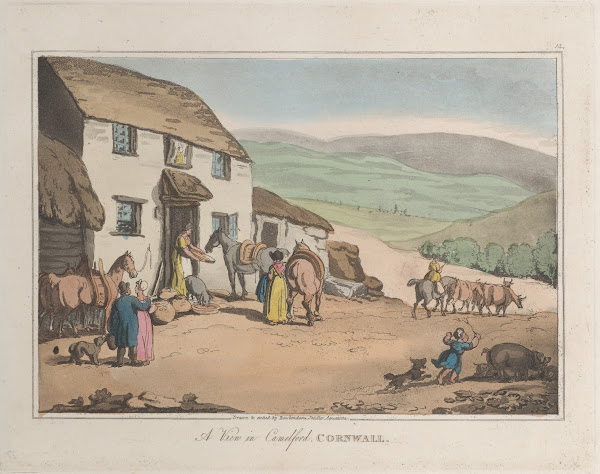 A View of Camelford Cornwall 1822