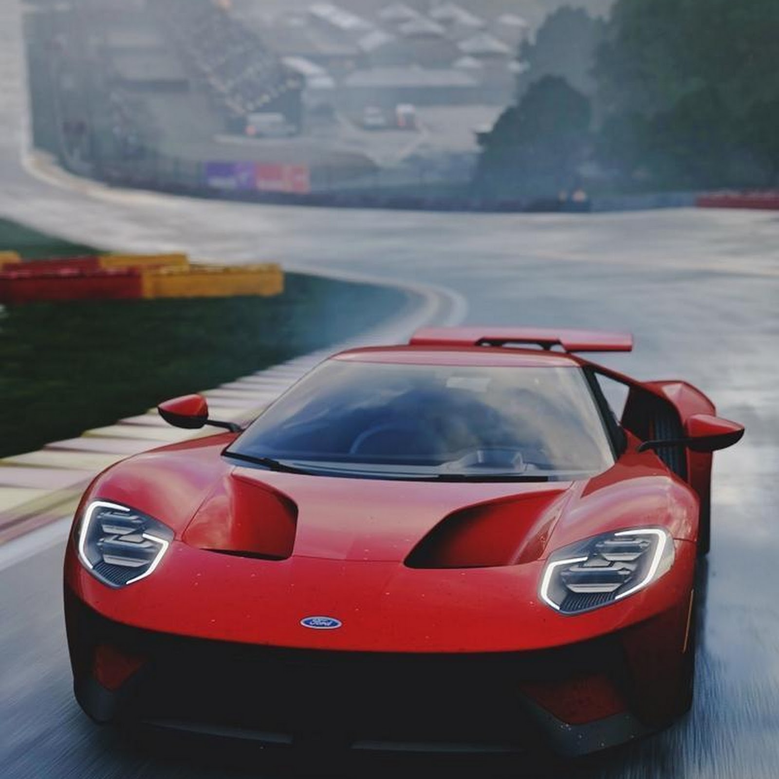 Download Red Ford GT Supercar iPhone
