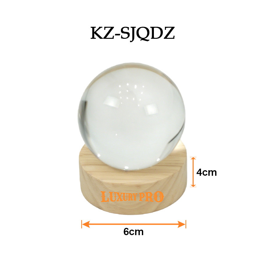 Engraved Crystal Ball Base