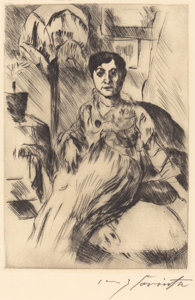 Interior with Woman Interieur mit Frau 1917