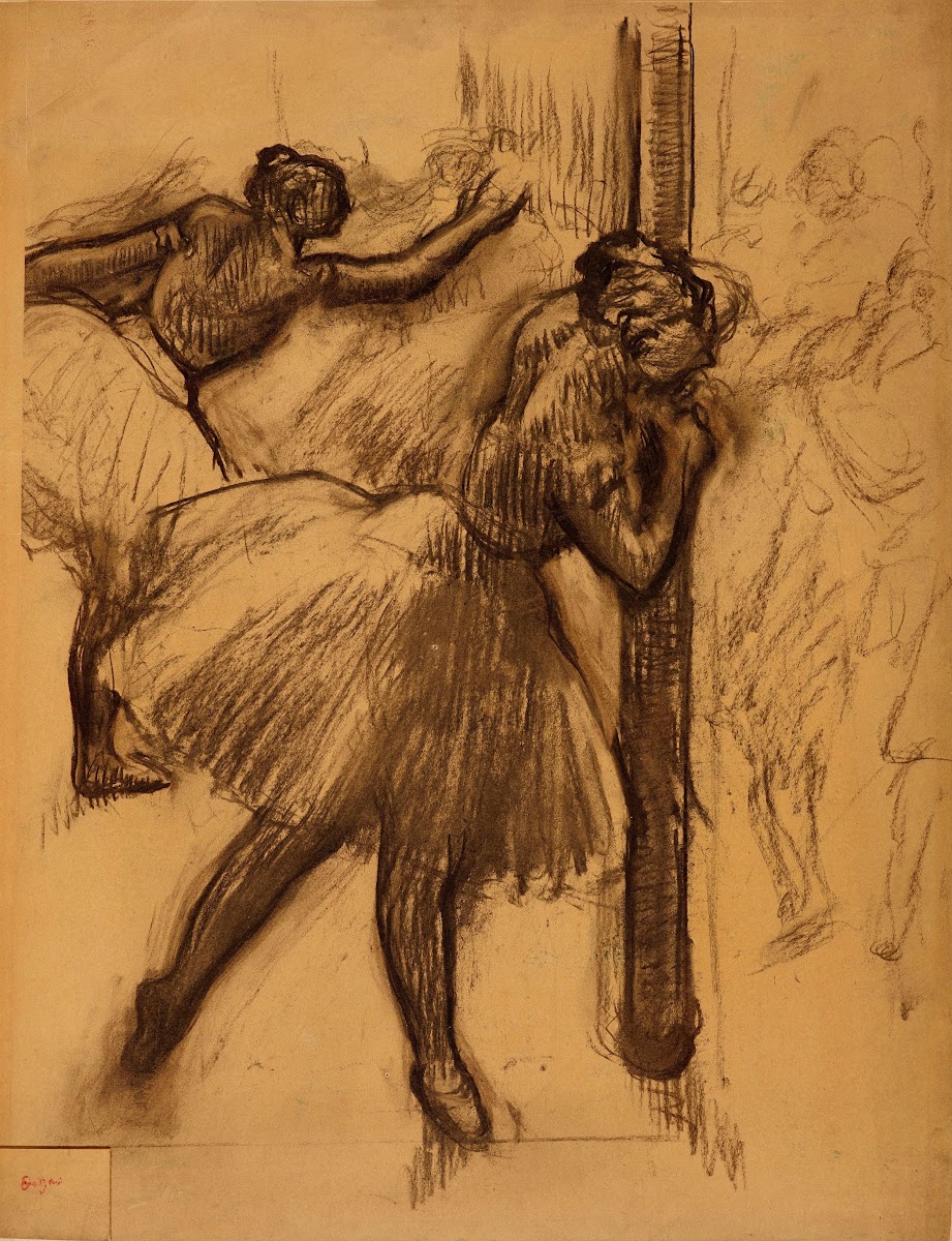 Danseuse appuyée à une colonne 1895 1898