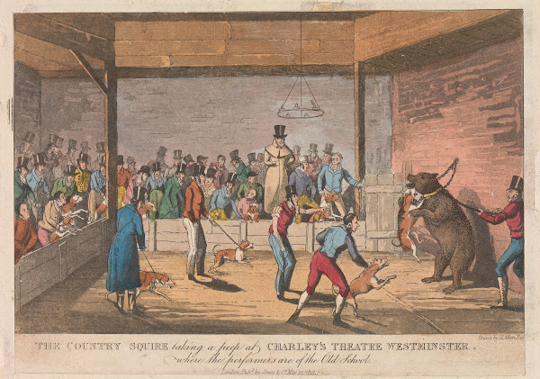 The Country Squire taking a peep at Charleys Theatre Westminster 1821