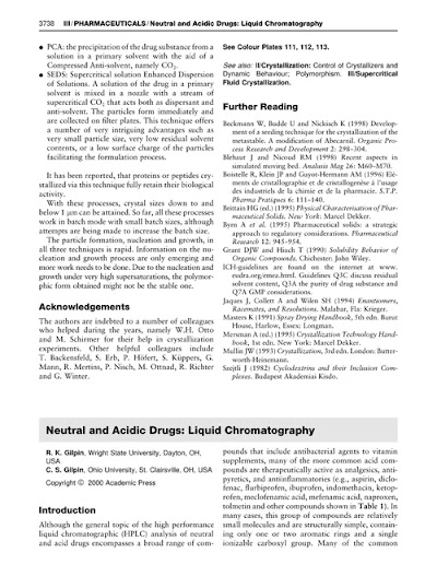 PHARMACEUTICALS-Neutral and Acidic Drugs Liquid Chromatogra