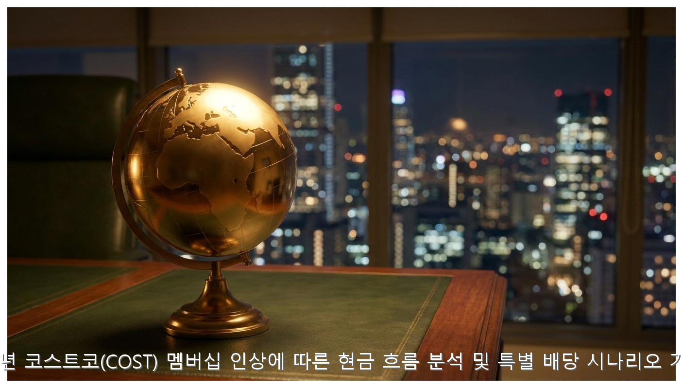 2026년 코스트코(COST) 멤버십 인상에 따른 현금 흐름 분석 및 특별 배당 시나리오 가이드 핵심 안내 및 분석 인포그래픽 (6)