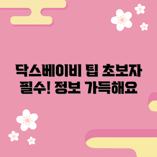 닥스베이비베스트, 아기 용품 추천, 초보 부모 가이드, 베이비베스트 정보, 육아 필수템