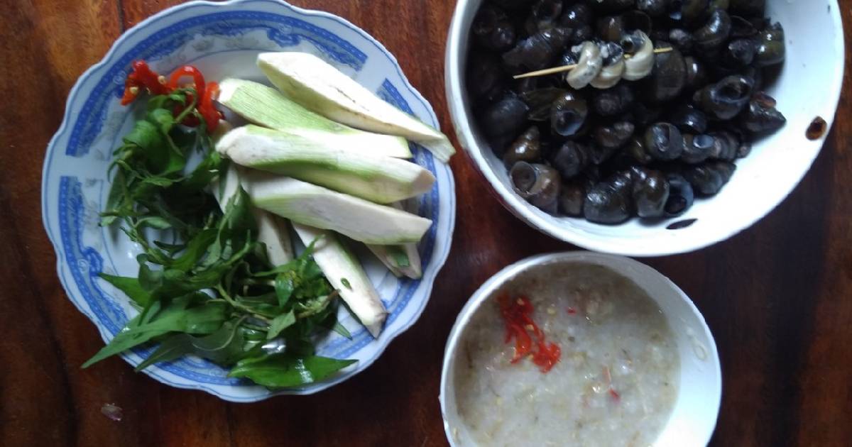 Ốc đắng luộc mẻ