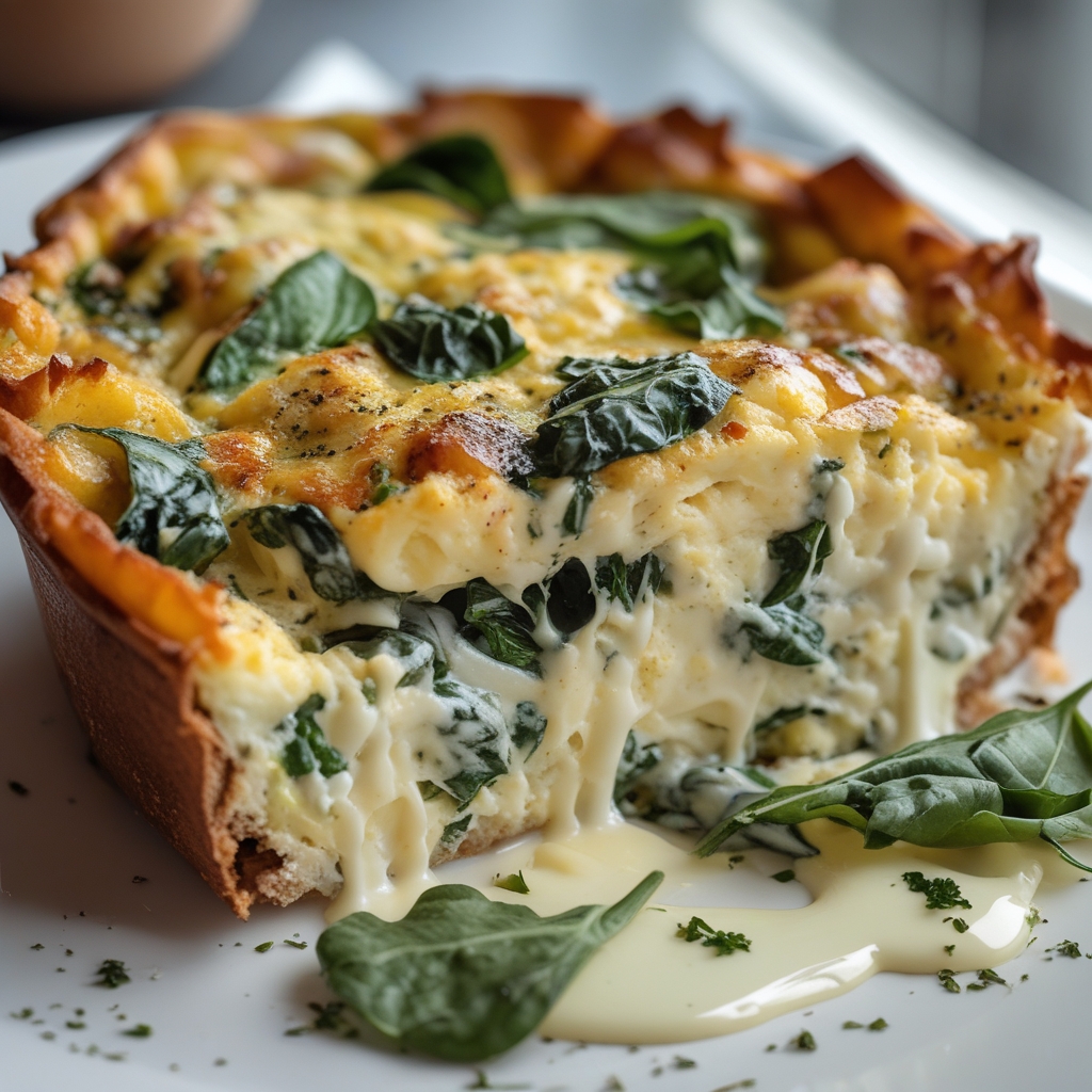 Creamy Spinach & Cheese Egg Bake: The Ultimate Breakfast Hero for Easy Weekday Mornings finished