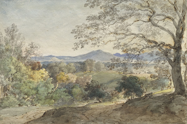 A View across the Inn Valley to the Alps and Neubeuern c 1790