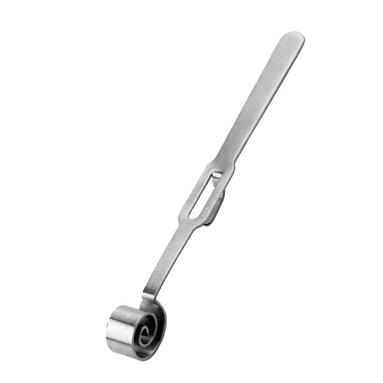Stainless steel honey dipper, for hanging